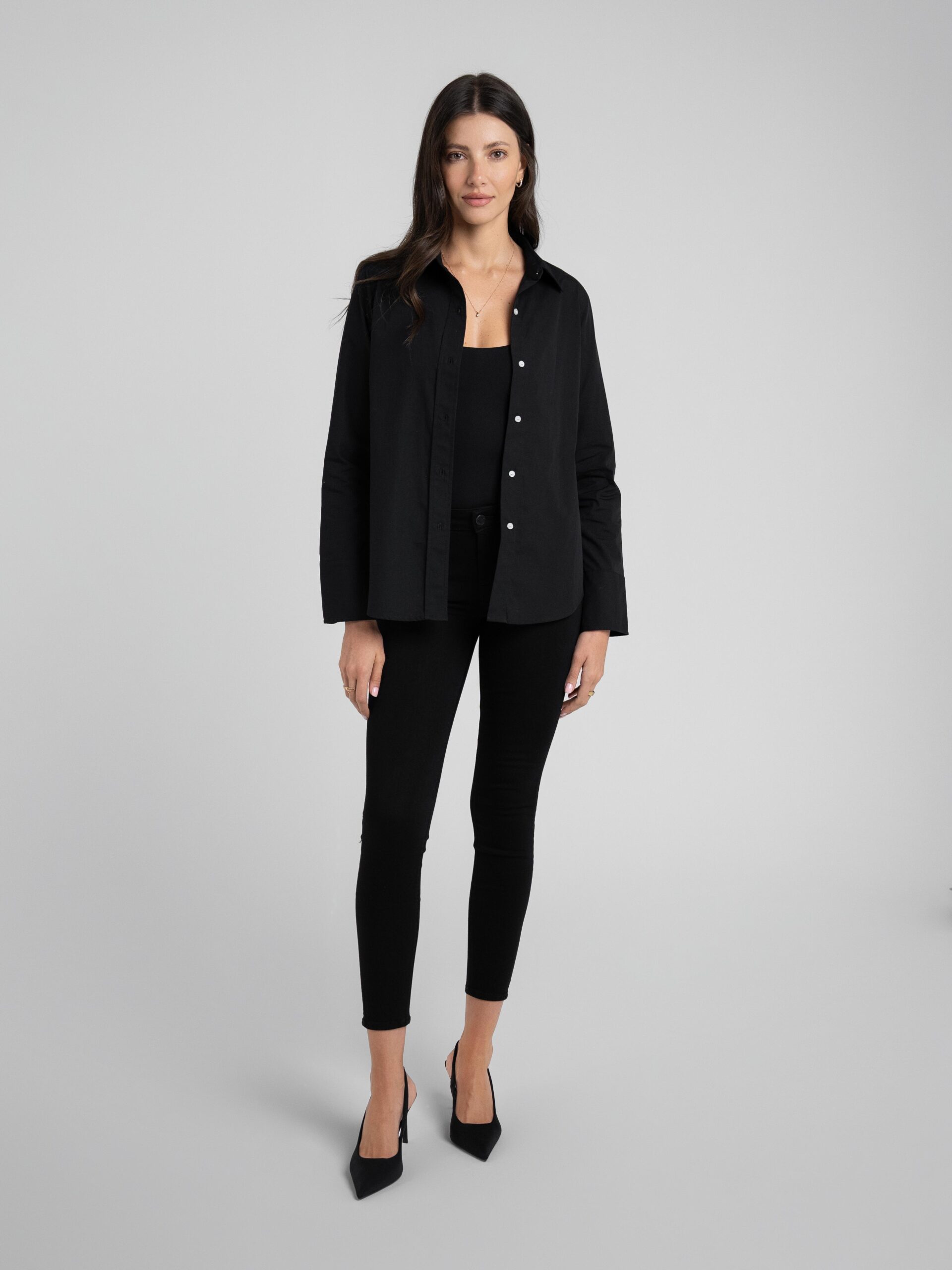 Billy Classic Button Down In Black