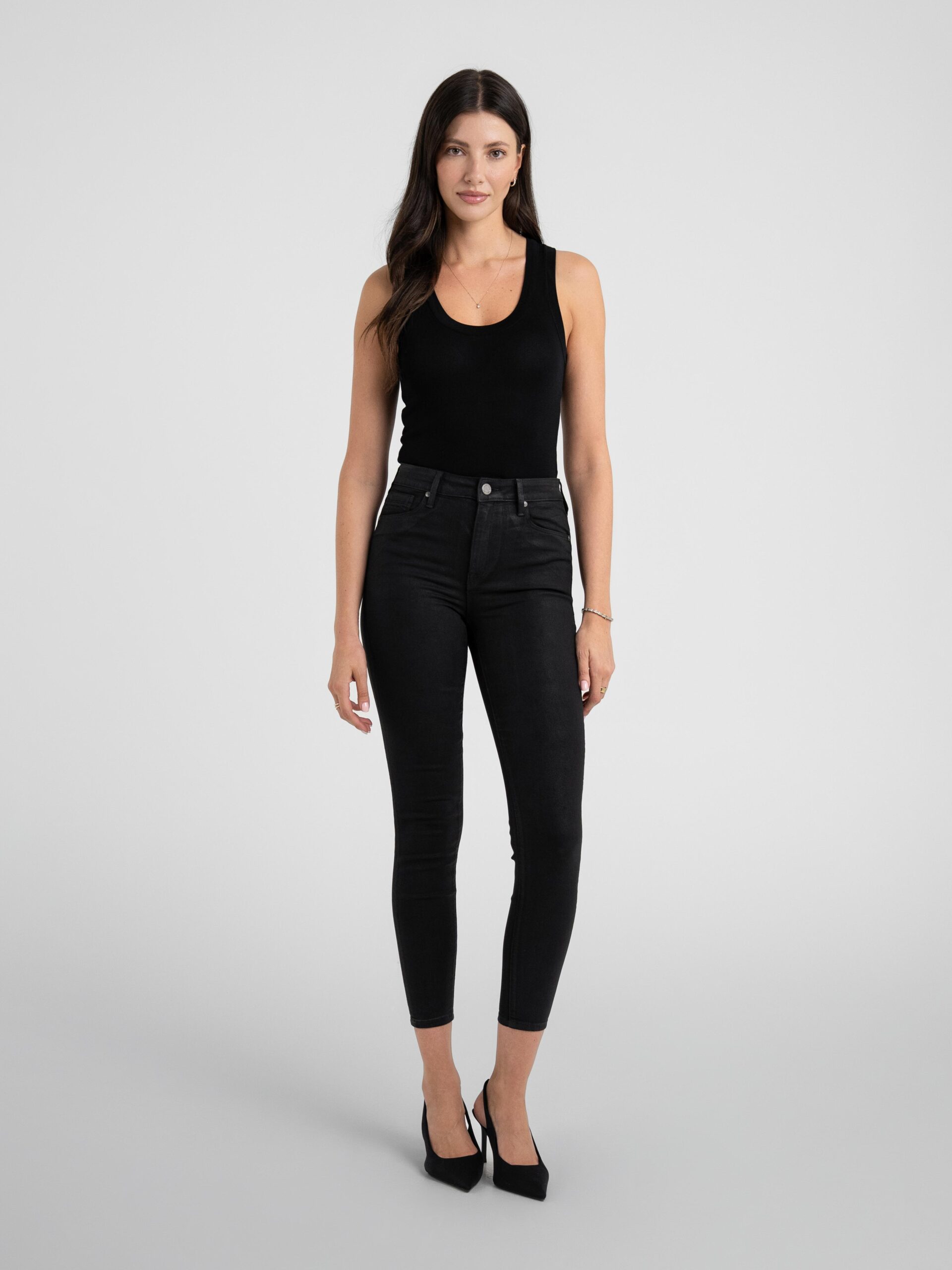 Bombshell Skinny in Slick Black