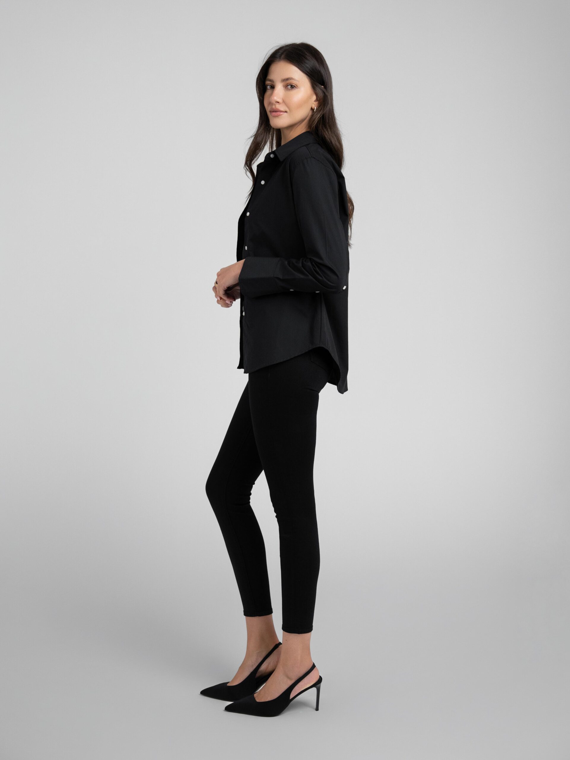 Billy Classic Button Down In Black