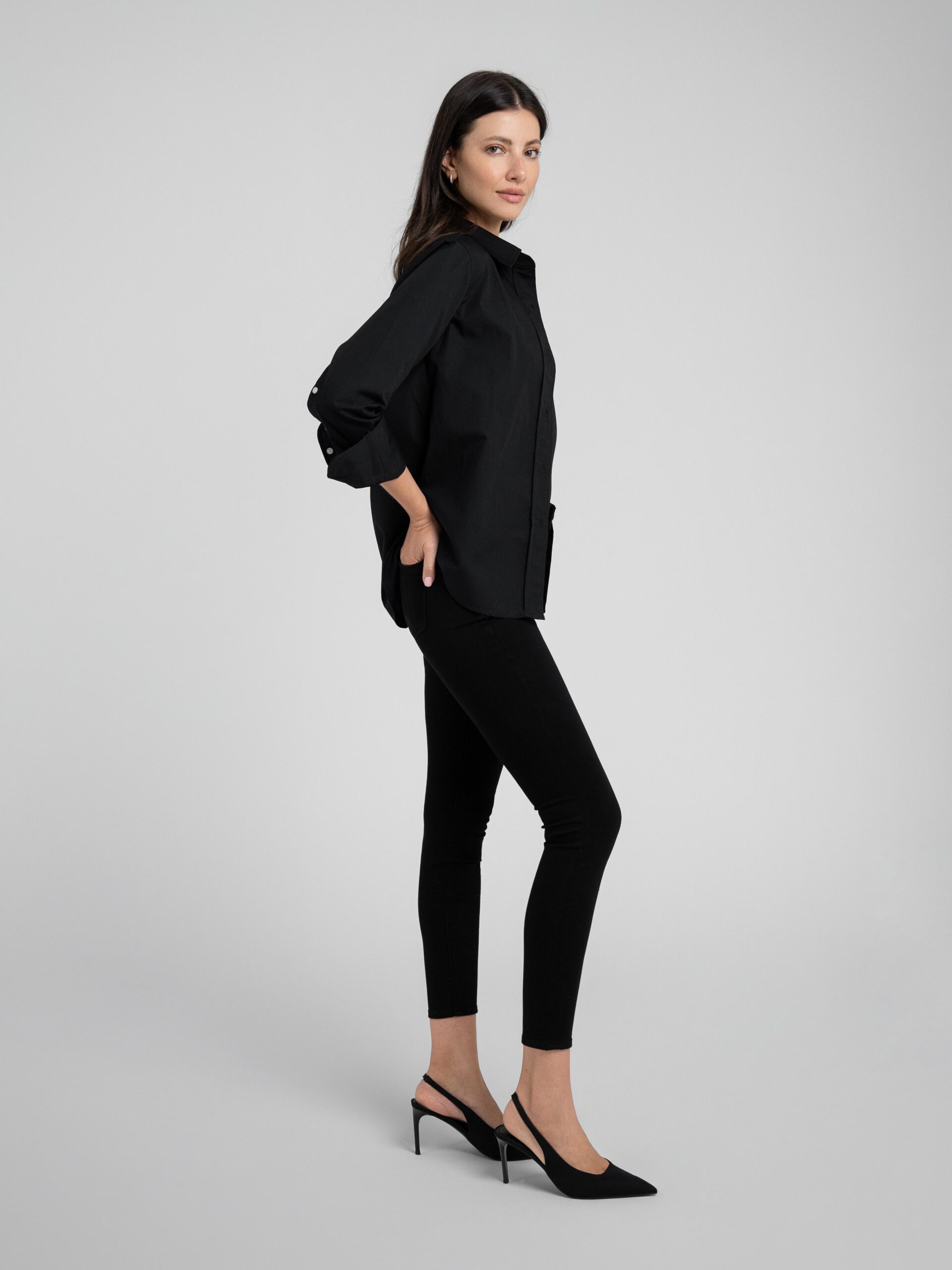 Billy Classic Button Down In Black