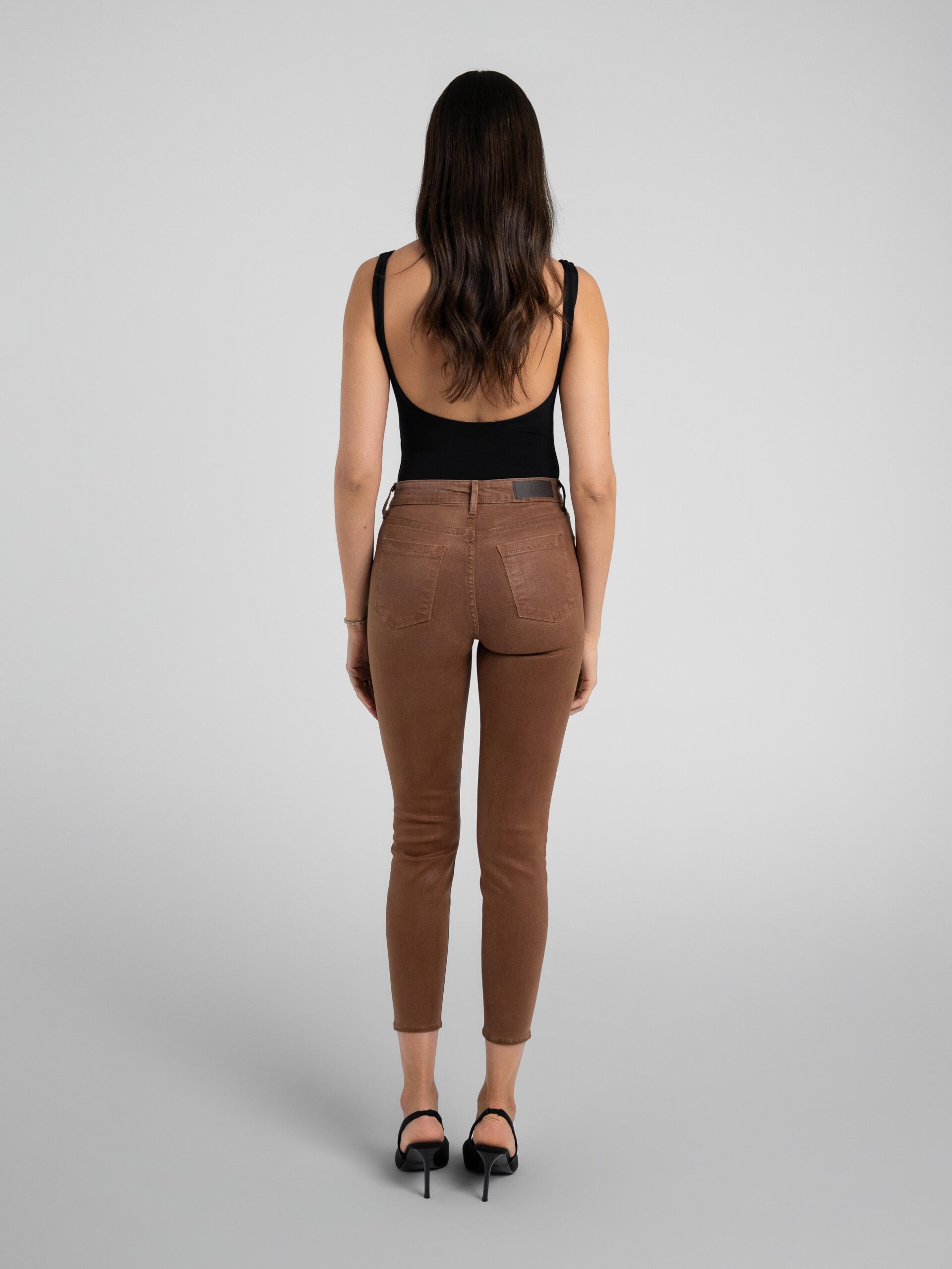 Bombshell Skinny in Slick Toffee