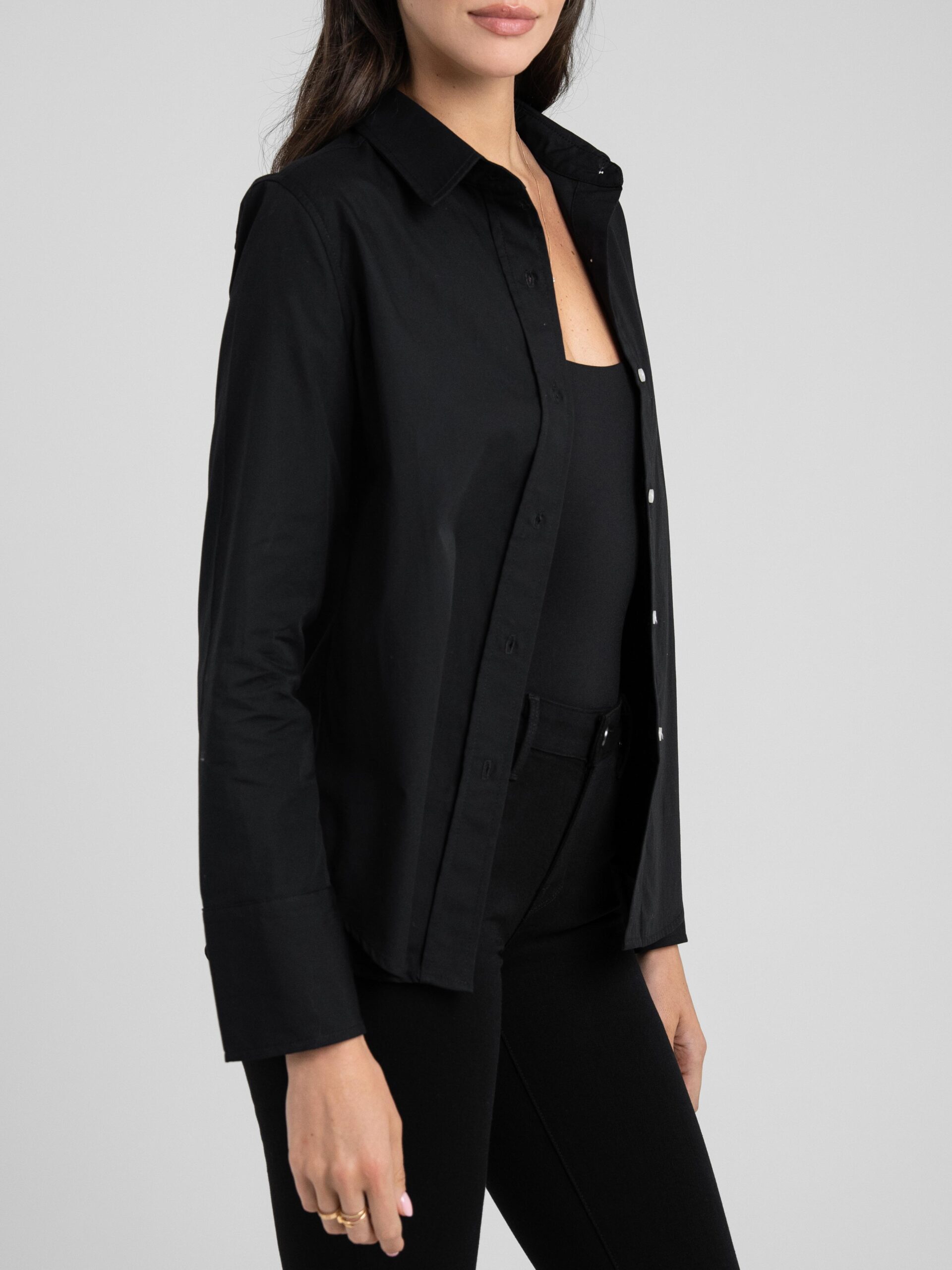 Billy Classic Button Down In Black