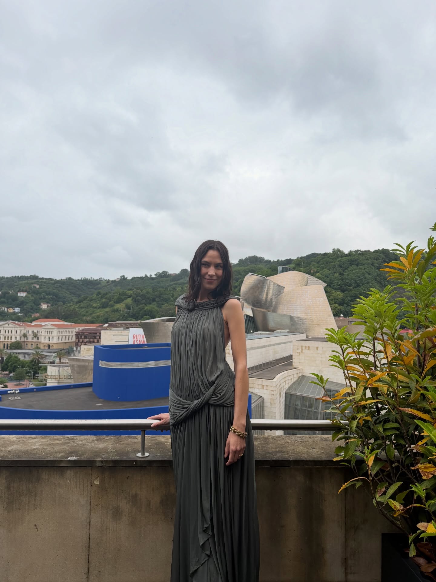 Draped Grecian Pleated Maxi Dress